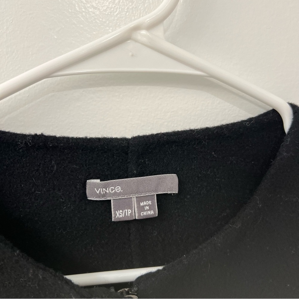 Vince Wool Leather Sleeves Jacket XS - Picture 5 of 9